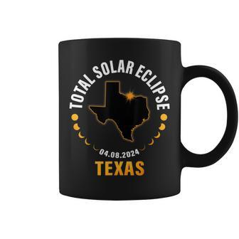 America Totality Total Solar Eclipse 04082024 Texas Coffee Mug - Seseable