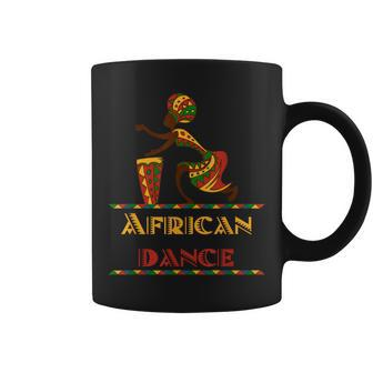 American Afro Girl African Dance Drum Djembe Coffee Mug - Monsterry DE