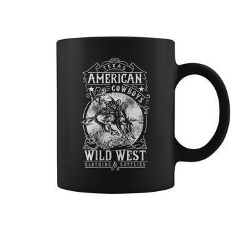 American Cowboys Vintage Graphic Wild West Cowboys Coffee Mug - Monsterry