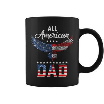 All American Dad Eagle 4Th Of July Fathers Day Kid Coffee Mug - Thegiftio UK