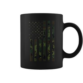 American Flag 4Th Of July Camo Military Camouflage Veteran Coffee Mug - Monsterry