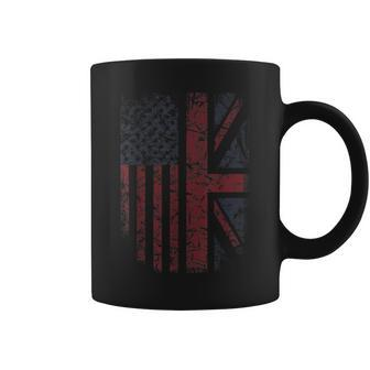 American Flag & British Flag Usa Uk Stars Stripes Union Jack Coffee Mug - Thegiftio UK