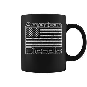 American Flag Diesels Coffee Mug - Monsterry UK