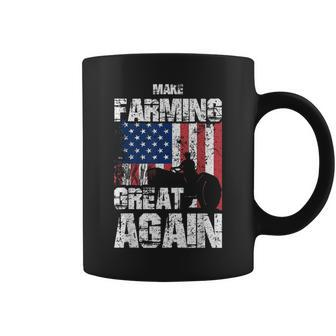 American Flag Make Farming Great Again Farm For Farmers Coffee Mug - Monsterry CA