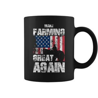 American Flag Make Farming Great Again Farm For Farmers Pullover Coffee Mug | Mazezy