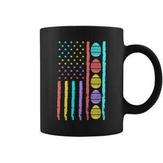 American Flag Happy Easter Egg Hunting Patriotic Easter Day Coffee Mug | Mazezy CA
