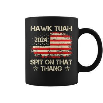 American Flag Hawk Tush 24 Spit On That Thing 4Th July Coffee Mug - Monsterry CA