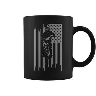 American Flag Motocross Apparel Motocross Dirt Bike T Coffee Mug | Mazezy