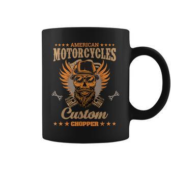 American Motorcycles Custom Chopper Bike Biker Motorcyclist Coffee Mug - Monsterry DE