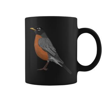 American Robin Bird Birder Birdlover Birdwatcher Animal Coffee Mug - Monsterry
