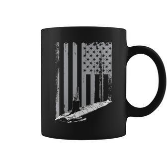 American Submariner Flag Patriotic Submarine Veteran Coffee Mug - Monsterry DE