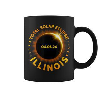 American Total Solar Eclipse April 8 2024 Illinois Totality Coffee Mug | Mazezy AU