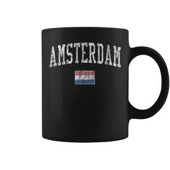 Amsterdam Netherlands Vintage Sports Flag Coffee Mug - Monsterry DE