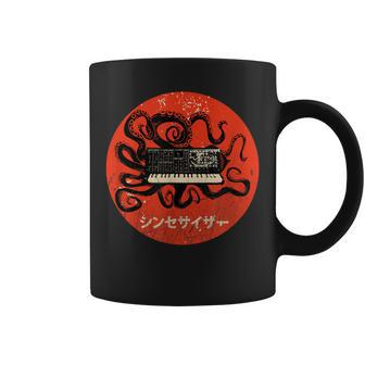 Analog Synthesizer Vintage Kraken Synth Japanese Retro Gear Coffee Mug - Thegiftio UK