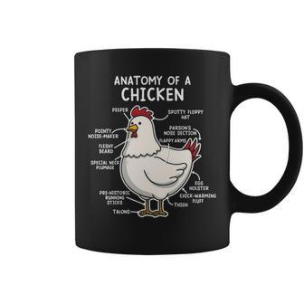 Anatomy Of A Chicken Country Farm Women Girl Coffee Mug | Mazezy