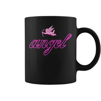 Angel Y2k Aesthetic Cherub Vintage Trendy 2000S 00S Pink Coffee Mug - Monsterry