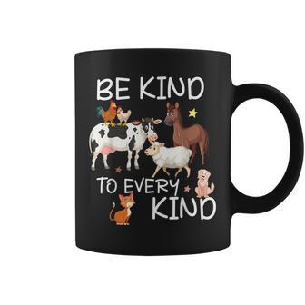 Animal Love Vegetarian Vegan Be Kind To Every Kind Coffee Mug - Monsterry AU