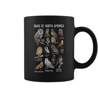Animals Of The World Owls Of North America Owl Lover Coffee Mug - Monsterry