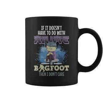 Anime And Bigfoot Lovers Sarcastic Coffee Mug - Thegiftio UK