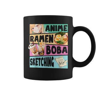 Anime Ramen Boba Sketching Kawaii Anime Girls Ns Coffee Mug - Monsterry AU