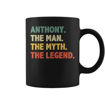 Anthony The Man The Myth The Legend Vintage For Anthony Coffee Mug - Monsterry DE
