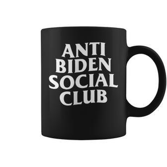 Anti Biden Social Club Anti Liberal Conservative Women Coffee Mug - Monsterry