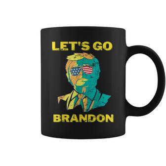 Anti Joe Biden Chant American Sunglasses Let's Go Brandon Coffee Mug | Crazezy DE