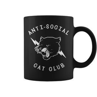 Anti Social Cat Club Panther Head T Coffee Mug - Monsterry
