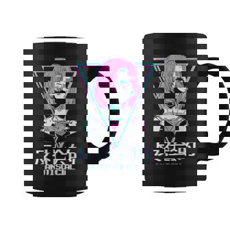 Antisocial Vaporwave Anime Girl Japanese Aesthetic Coffee Mug - Thegiftio UK