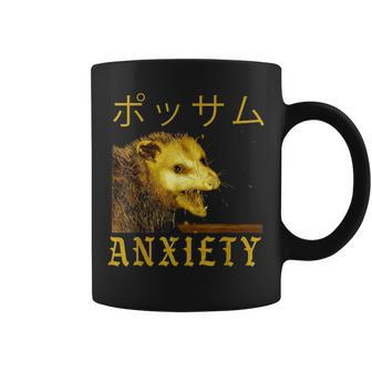 Anxiety Possum Japanese Coffee Mug - Monsterry