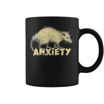 Anxiety Possum Opossum Coffee Mug - Monsterry