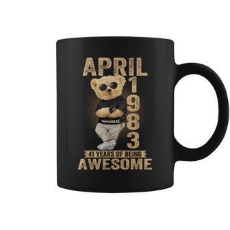 April 1983 41Th Birthday 2024 41 Years Of Being Awesome Coffee Mug - Monsterry UK