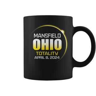 April 2024 Total Solar Totality Eclipse Mansfield Ohio Coffee Mug - Monsterry DE