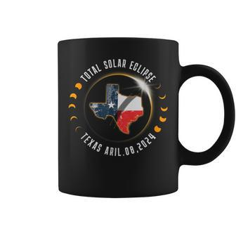April 8 2024 Total Solar Eclipse Texas Path Of Totality Coffee Mug | Mazezy