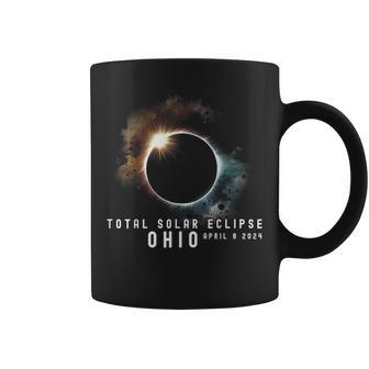 April 9 2024 Eclipse Solar Total Ohio Eclipse Lover Watching Coffee Mug - Seseable