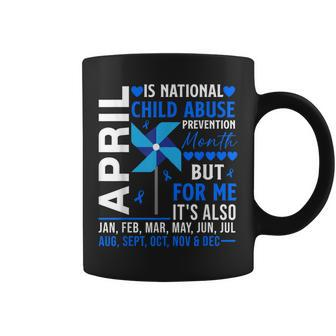 April Is National Child Abuse Prevention Month Pinwheel Coffee Mug - Seseable
