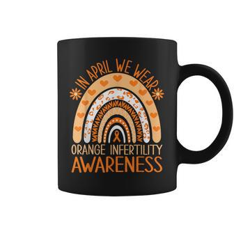 In April We Wear Orange Infertility Awareness Coffee Mug - Monsterry DE