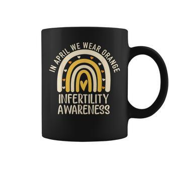 In April We Wear Orange Infertility Awareness Week Ivf Coffee Mug - Monsterry DE