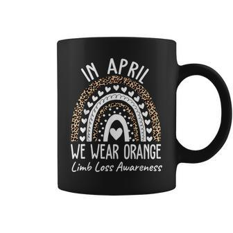In April We Wear Orange Limb Loss Awareness Ampu Support Coffee Mug - Monsterry DE