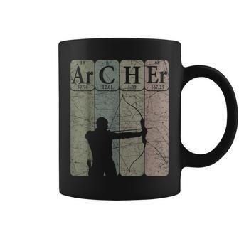 Archer Periodic Table Elements Bow Hunting Archery Vintage Coffee Mug - Thegiftio UK