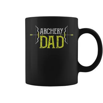 Archery Dad Proud Archer Parent Bow & Arrow Sport Coffee Mug | Mazezy
