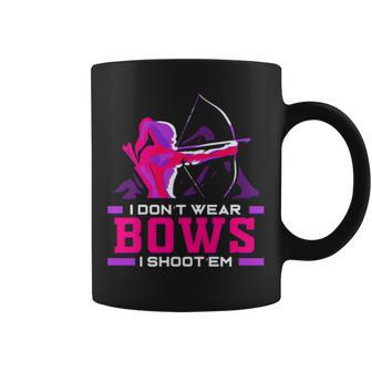 Archery Girl Archer Bow And Arrow Hunter Lady Coffee Mug | Mazezy