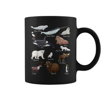 Arctic Wildlife Tundra Ecosystem Animal Names For Education Coffee Mug - Thegiftio UK