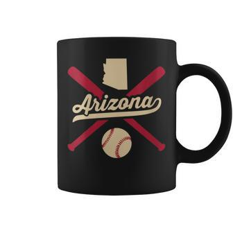 Arizona Baseball Vintage State Pride Love City Dark Coffee Mug | Crazezy AU
