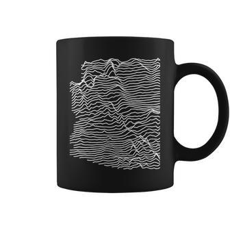 Arizona Unknown Elevations Joy Plot Ridge Line Map No Text Coffee Mug - Monsterry UK