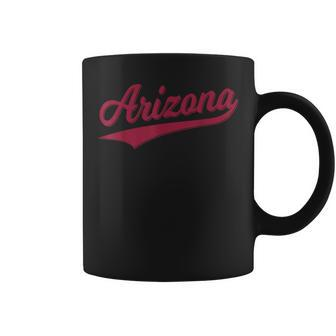 Arizona Varsity Script Classic Sports Jersey State Flag Coffee Mug - Thegiftio UK