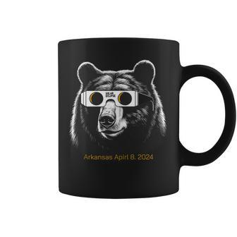 Arkansas April 8 Total Solar Eclipse 2024 Bear Fan Coffee Mug - Monsterry