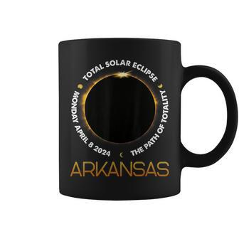 Arkansas Total Solar Eclipse 2024 American Totality April 8 Coffee Mug | Mazezy