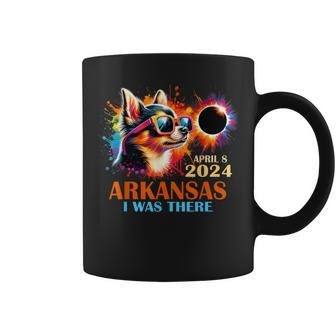Arkansas Total Solar Eclipse 2024 Chihuahua Dog Coffee Mug - Monsterry DE