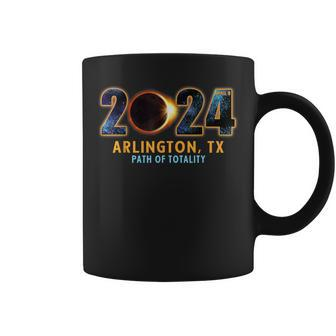 Arlington Texas Total Solar Eclipse 2024 Coffee Mug | Mazezy